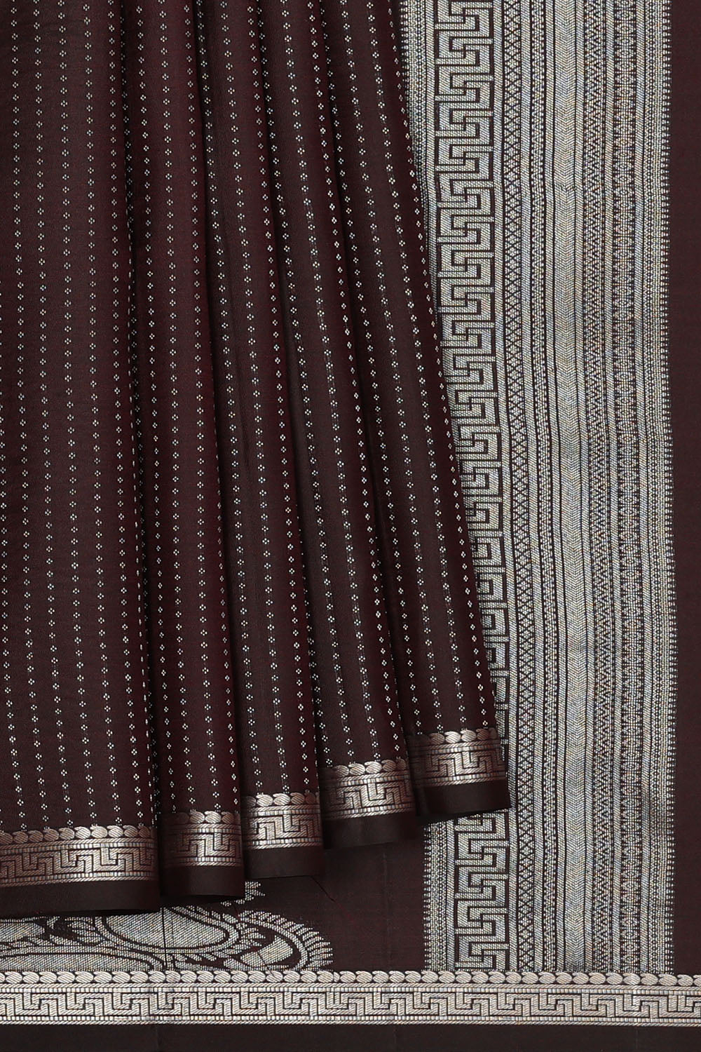 Image of Coffee-Brown South Silk Saree