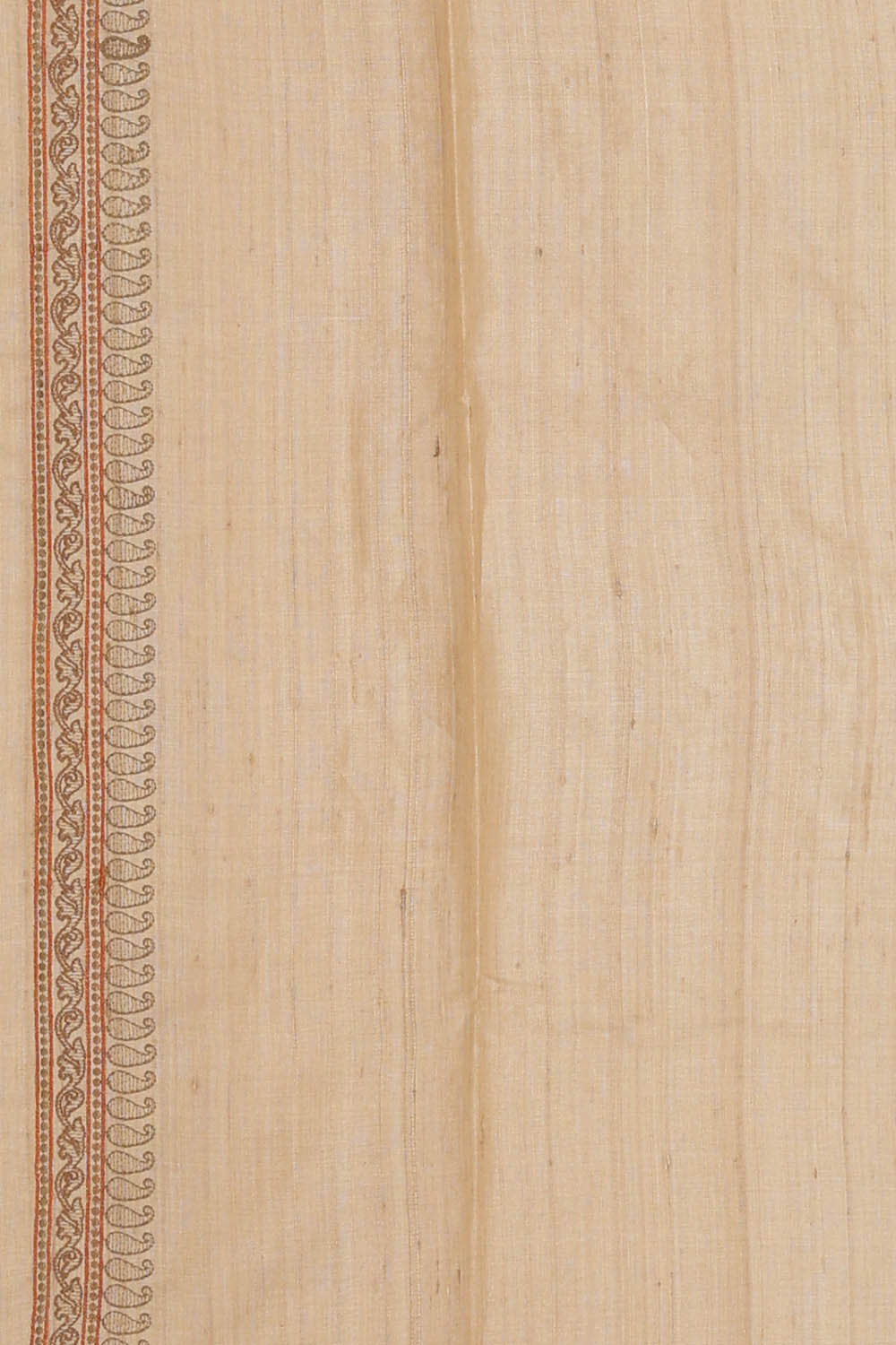 Image of Beige Tussar Silk Saree