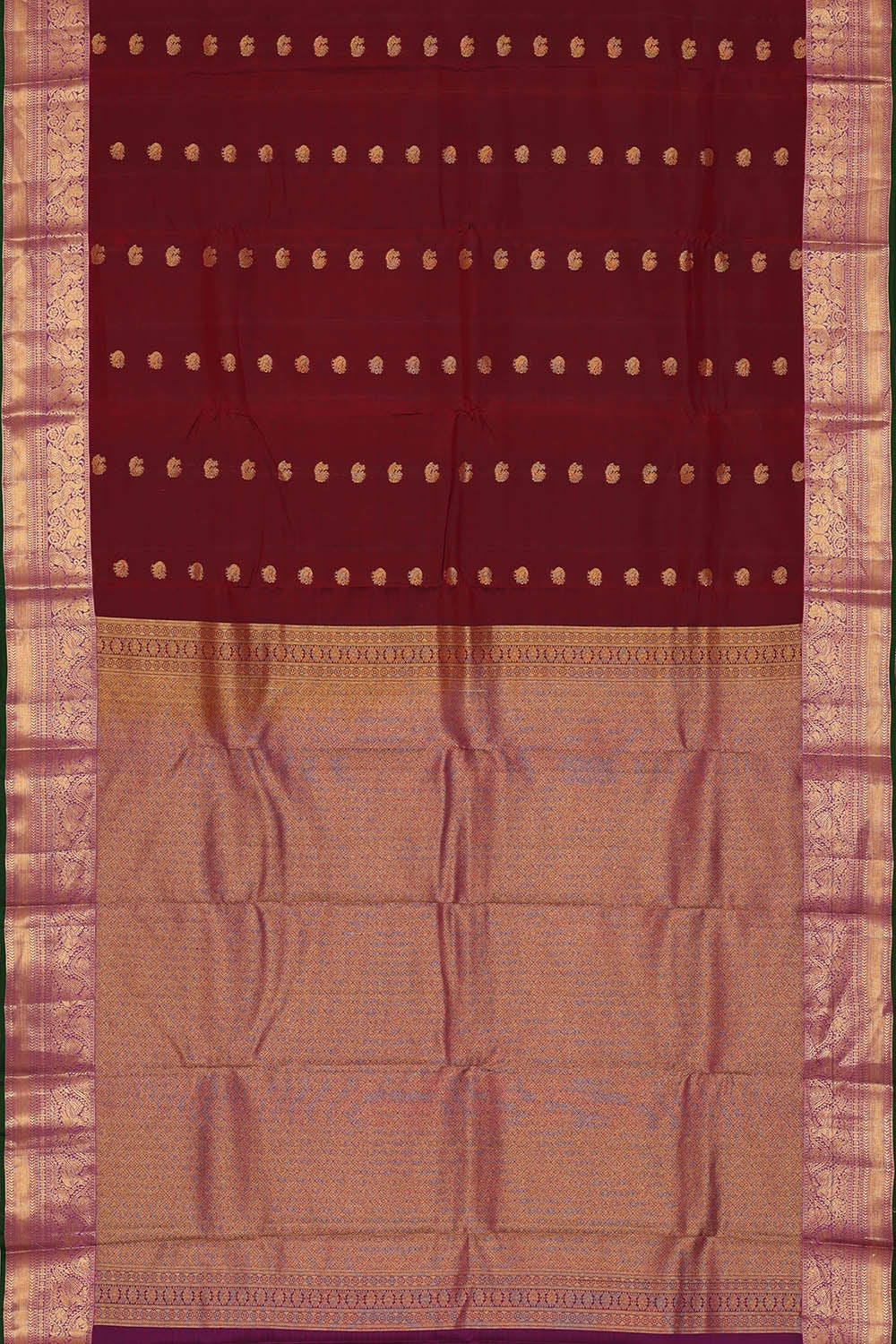 Image of Maroon South Silk Saree