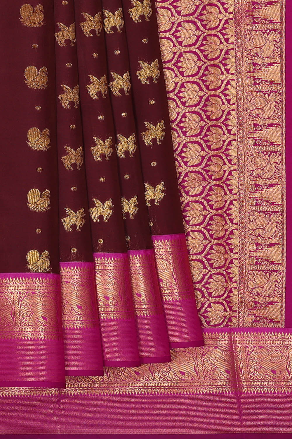 Image of Violet South Silk Saree