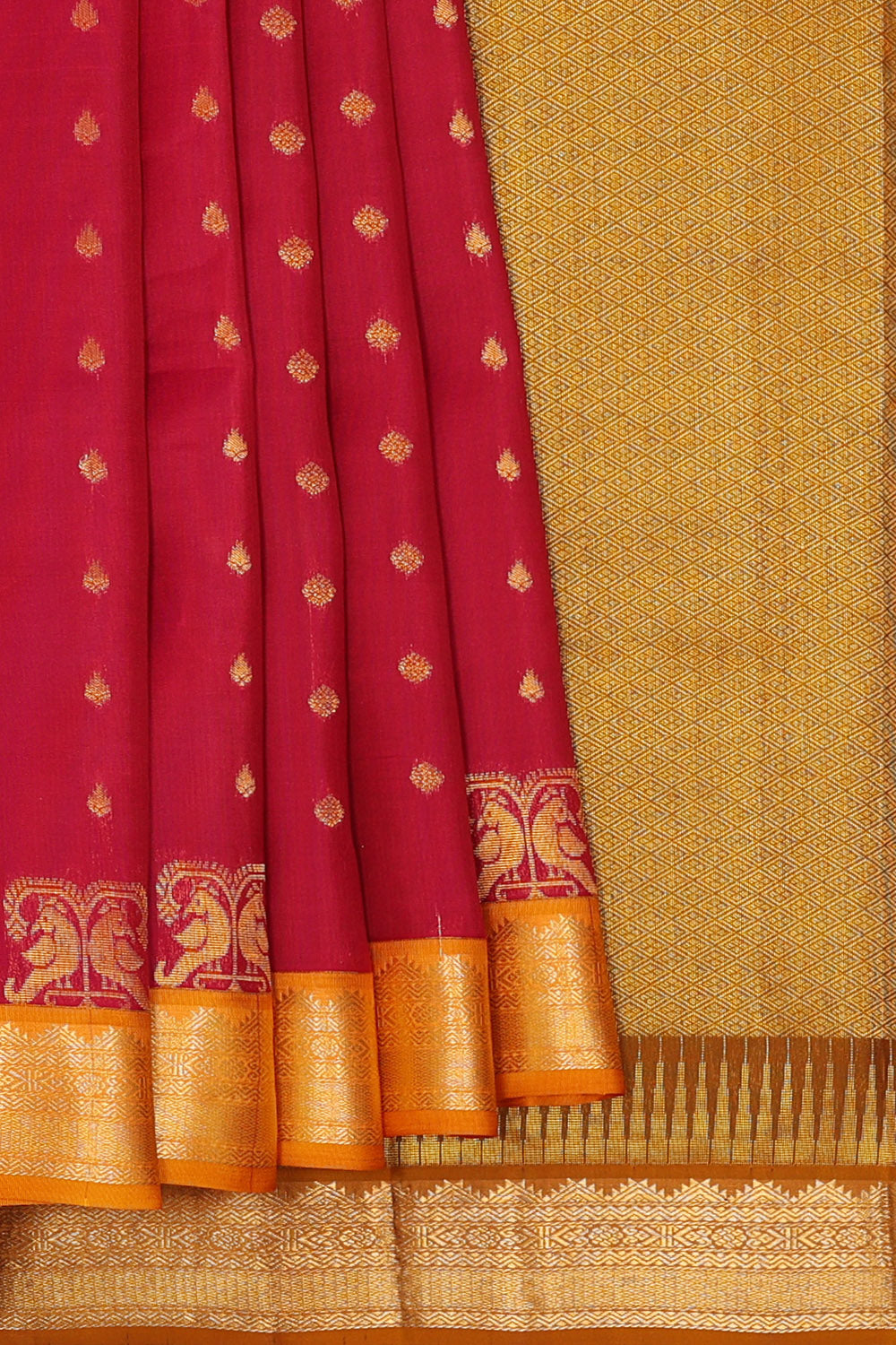 Image of Pink South Silk Saree