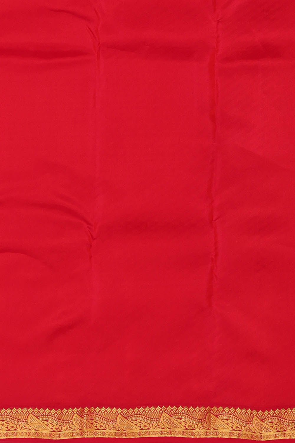 Image of Coral-Orange South Silk Saree