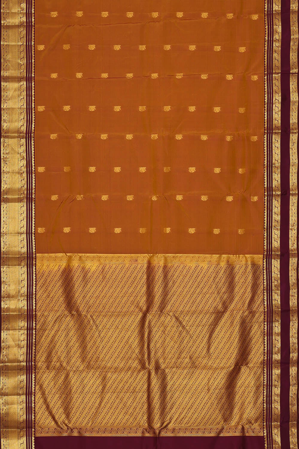 Image of Brown South Silk Saree