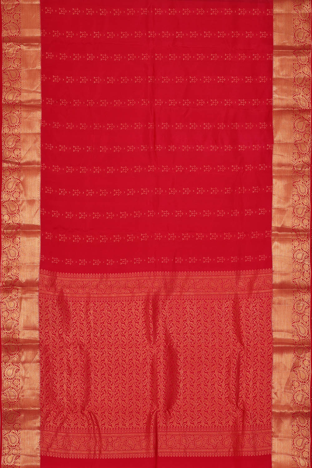 Image of Red South Silk Saree