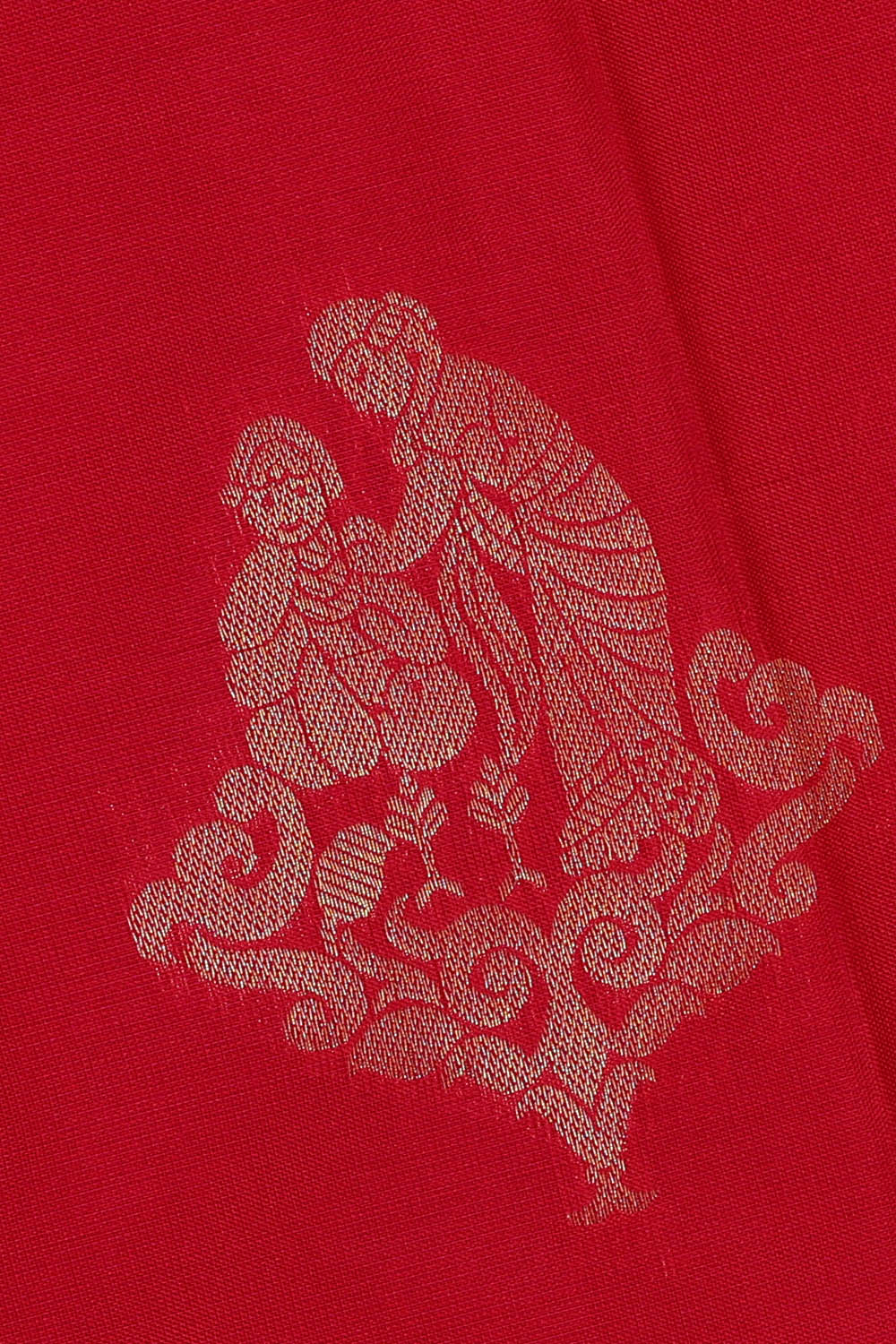 Image of Red South Silk saree