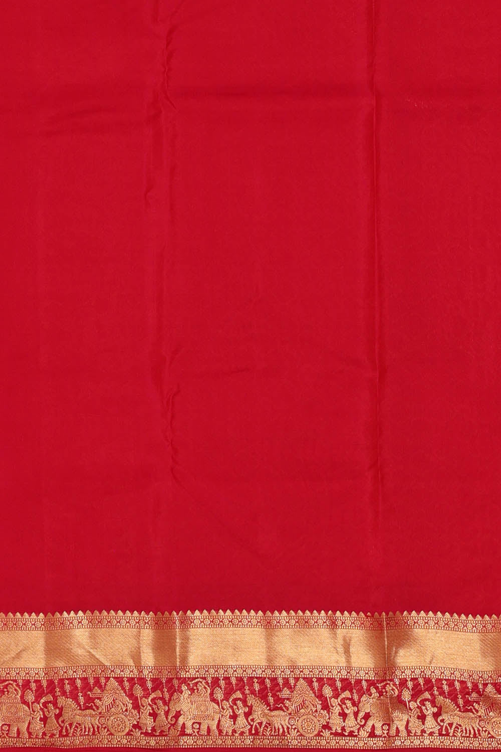 Image of Red South Silk saree