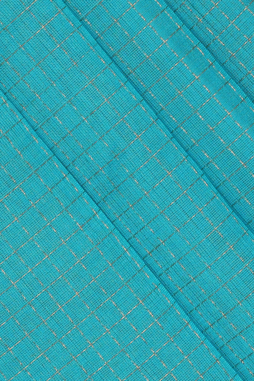 Image of Sky Blue kattam Kuppadam Silk Cotton Saree