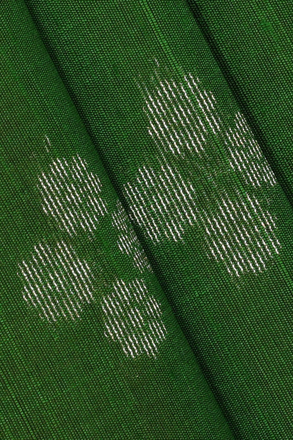 Image of Green Dupion Silk Saree