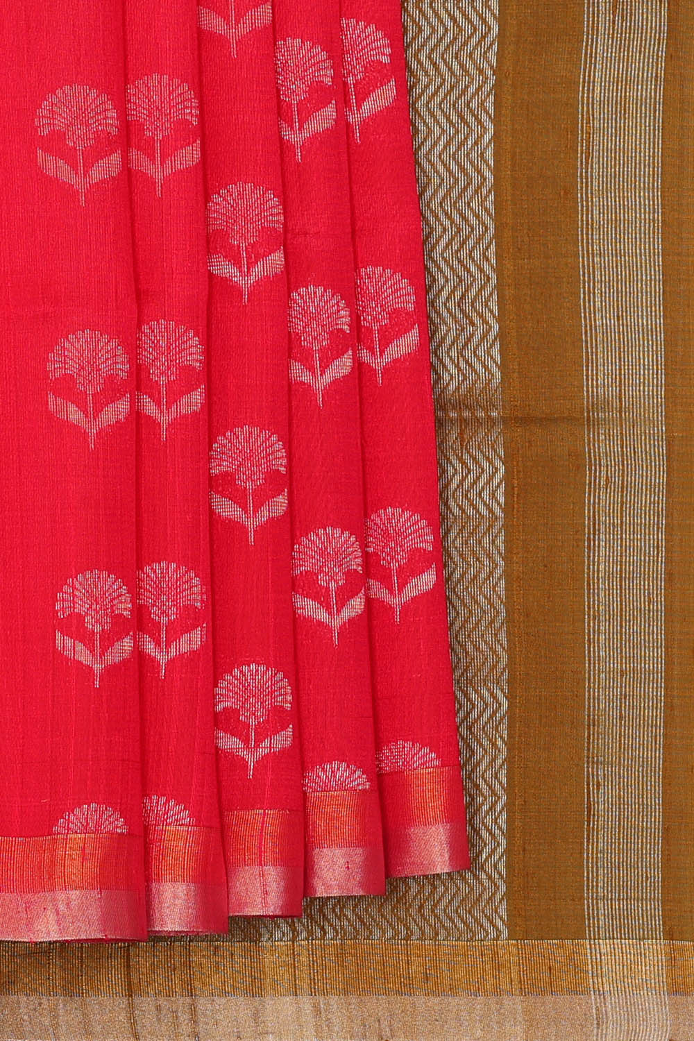 Image of Pink Dupion Silk Saree