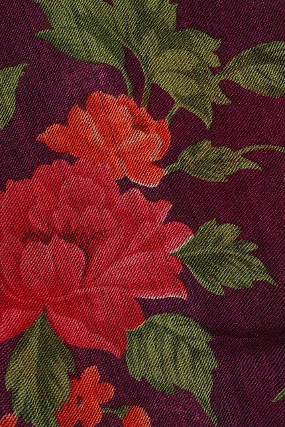 Image of Purple Desi Tussar Silk Saree