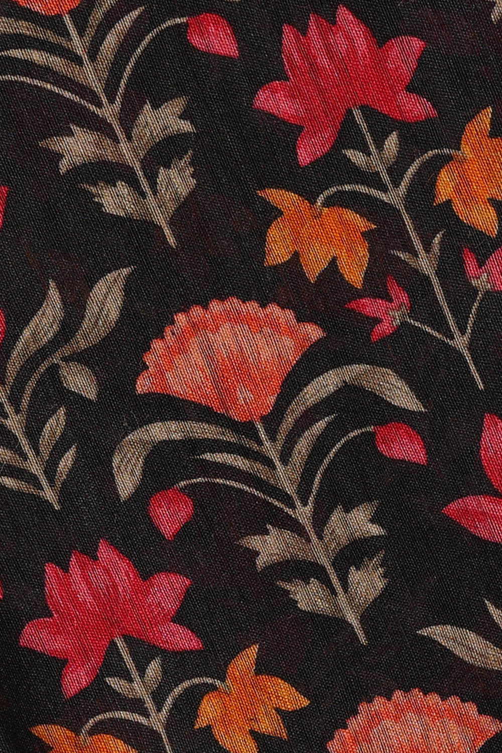 Image of Black Desi Tussar Silk Saree