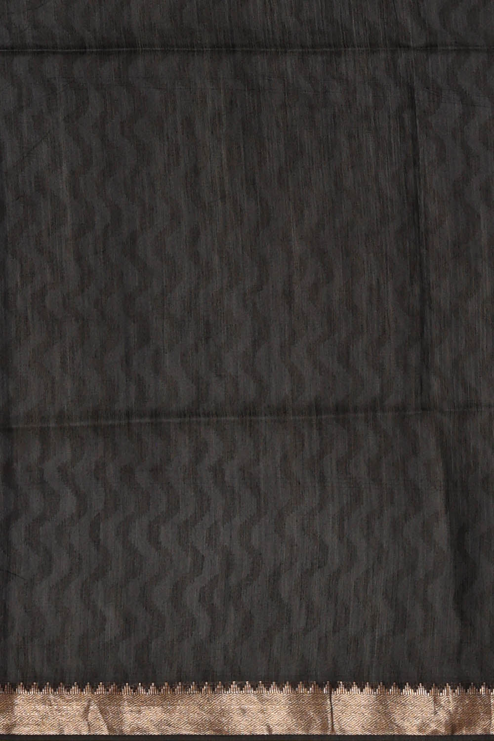 Image of Black Desi Tussar Silk Saree
