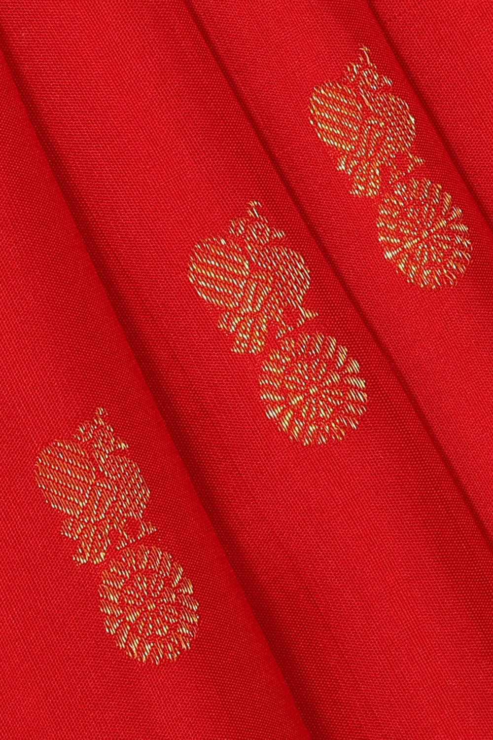 Image of Red Arani Silk Saree