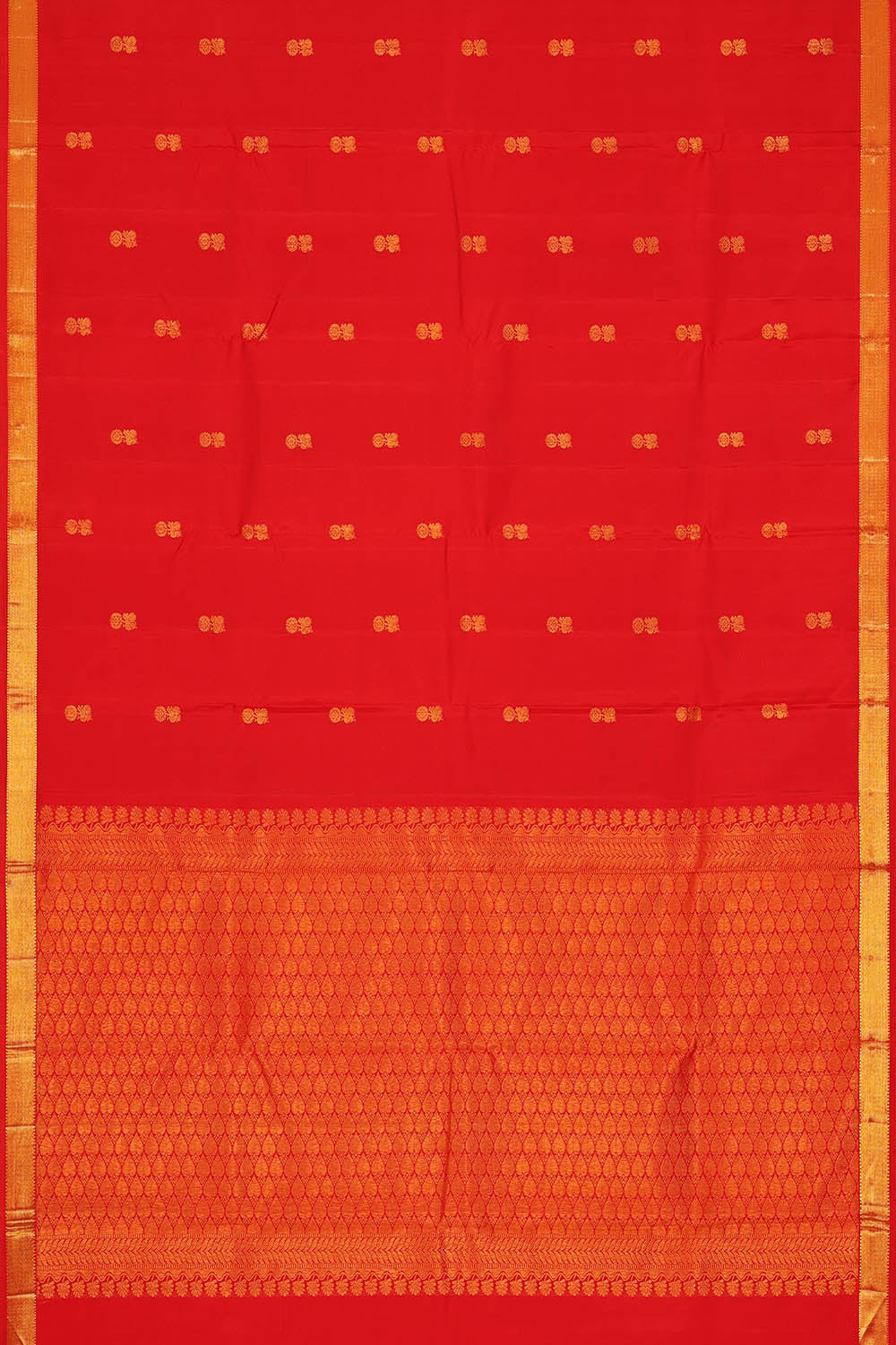 Image of Red Arani Silk Saree