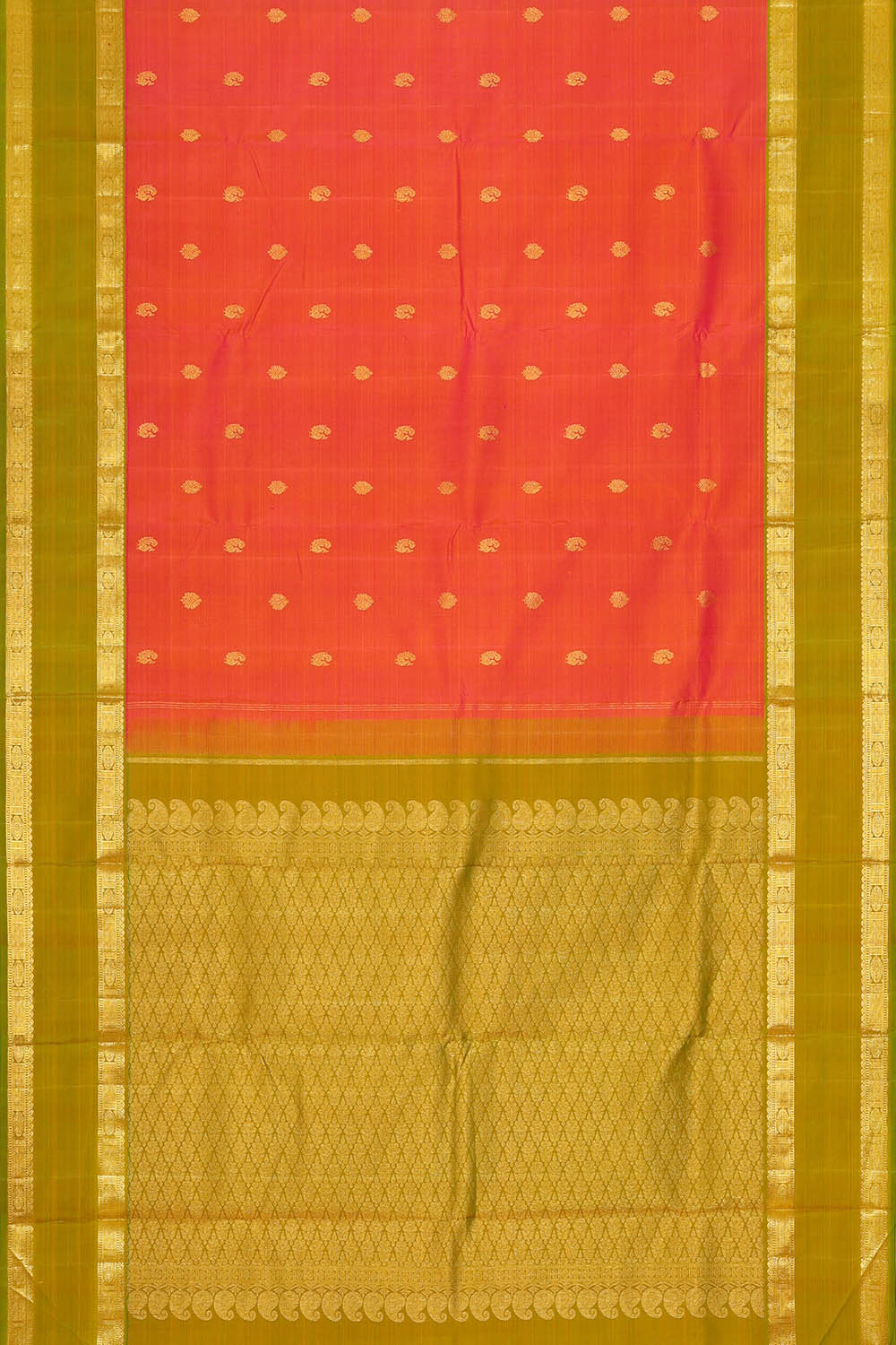 Image of Fuchsia-Pink Arani Silk Saree