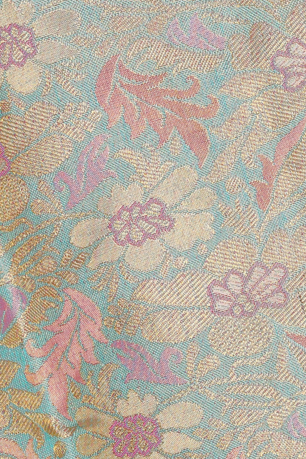 Image of Pastel-Blue Kanchipattu Brocade Saree