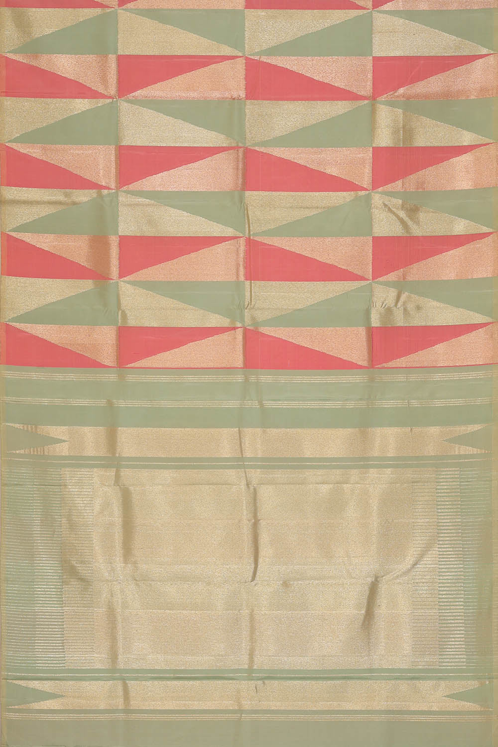 Image of Grey Arani Silk Saree