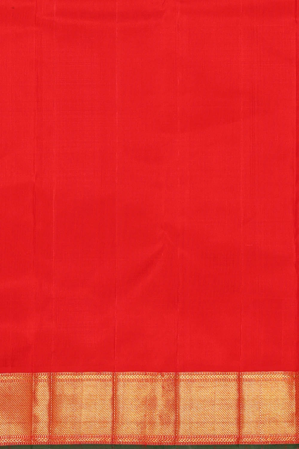 Image of Red Kanchipattu Brocade Saree