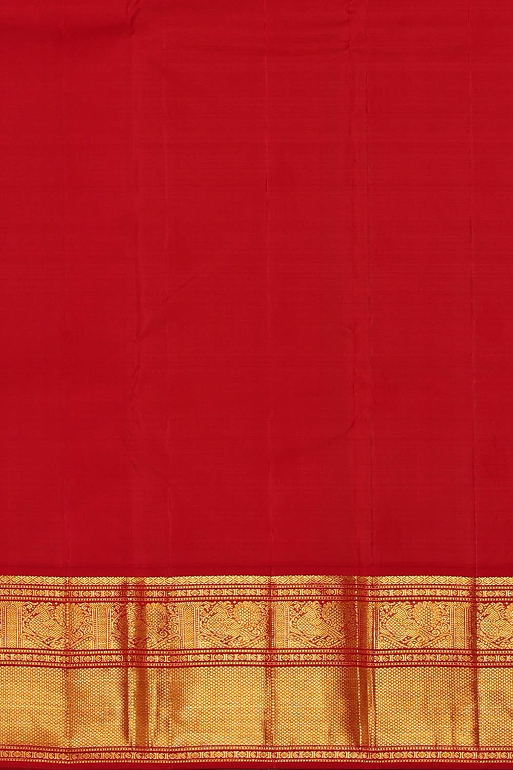 Image of White Arani Silk Saree