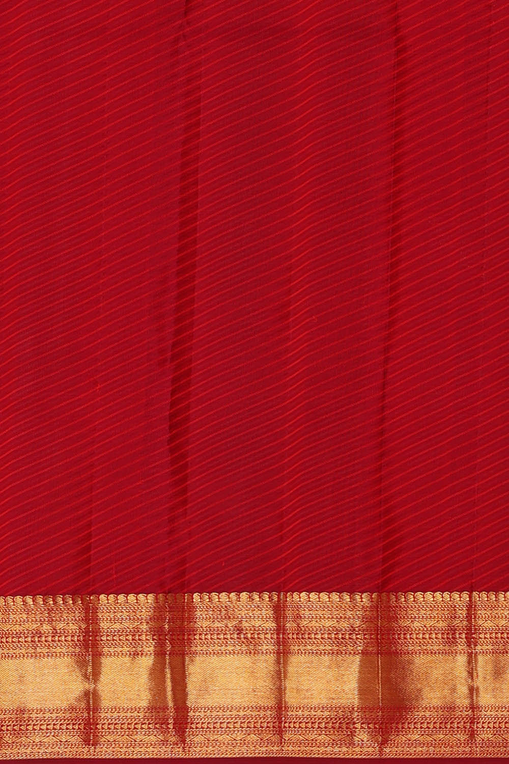 Image of Red Kanchipattu Brocade Saree