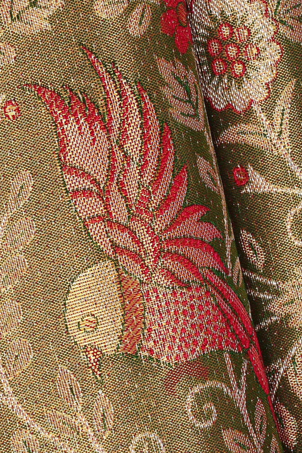 Image of Kanchipattu Green Tissue Brocade Saree