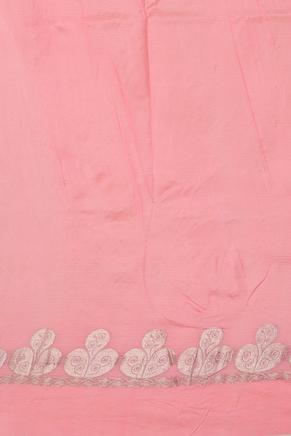 Image of Pink Kota Embroidery Cotton-Silk Saree