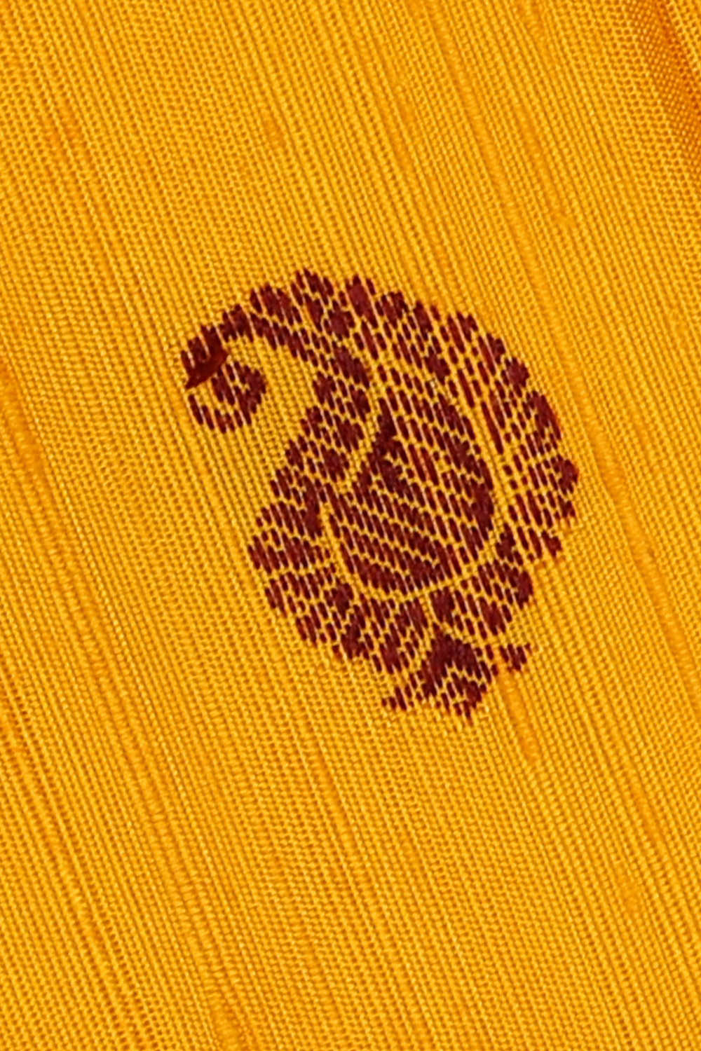 Image of Mustard Gadwal Silk Saree