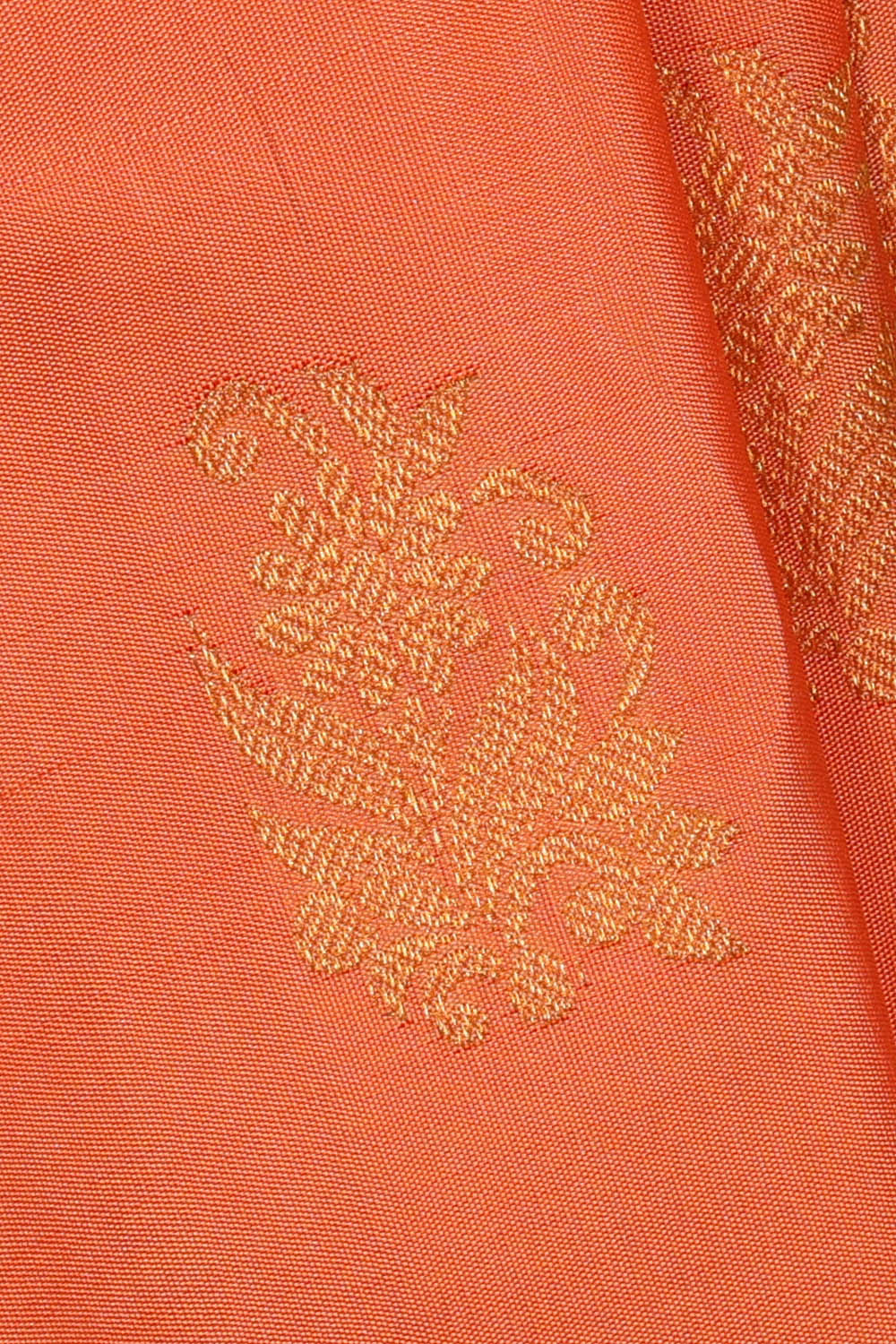 Image of Peach Gadwal Silk Saree