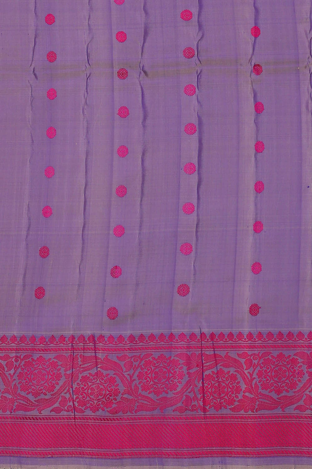 Image of Blue Gadwal Silk Saree