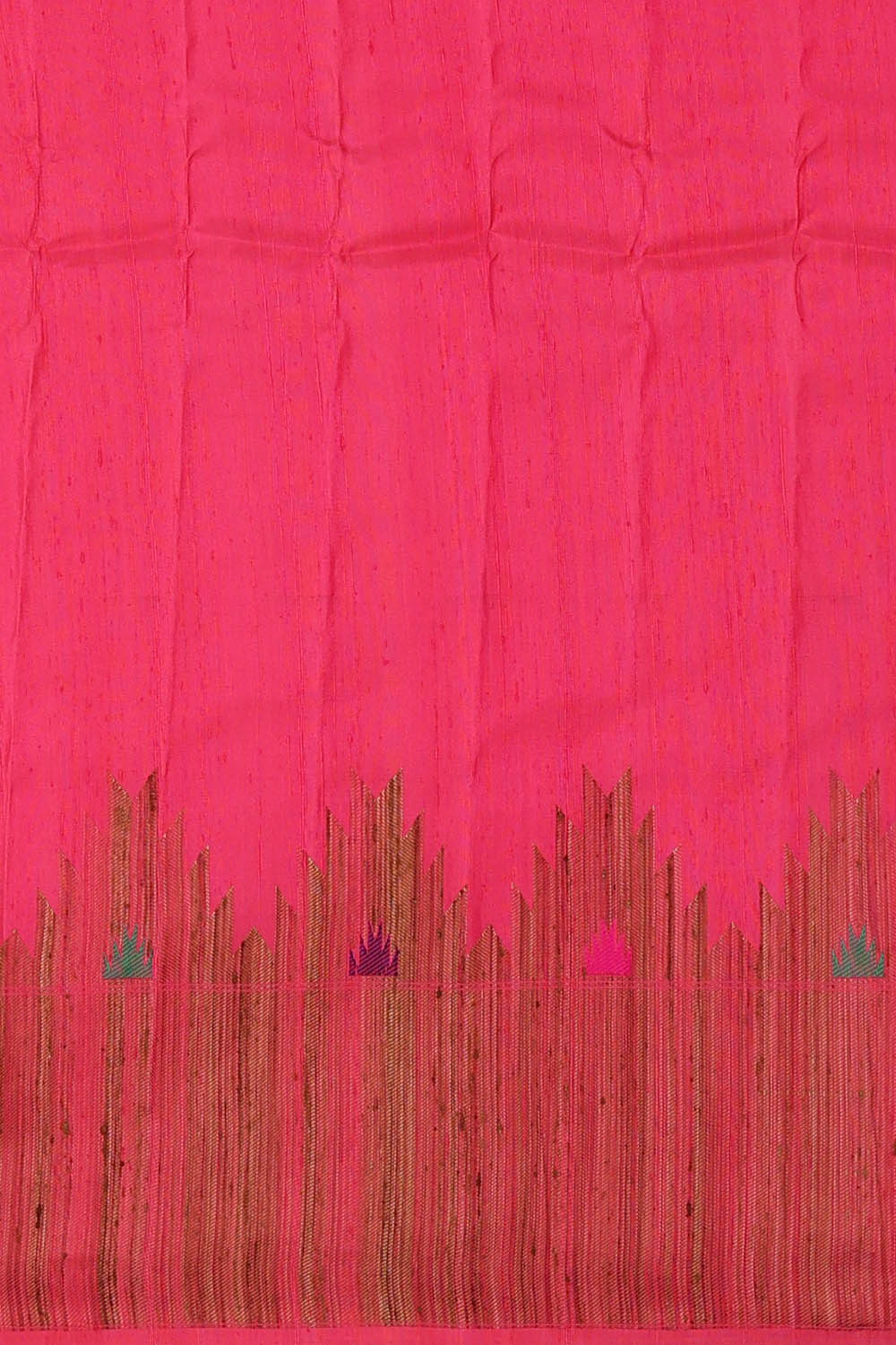 Image of Pink Gadwal Silk Saree