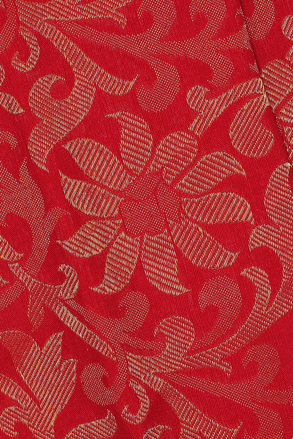 Image of Red Gadwal Silk Saree