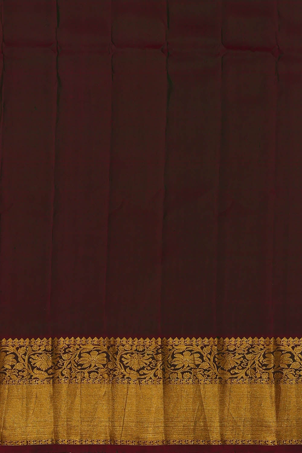 Image of Green Gadwal Silk Saree