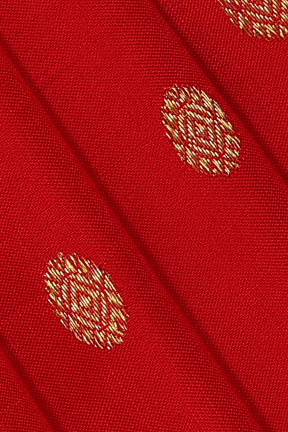 Image of Red Gadwal Silk Saree