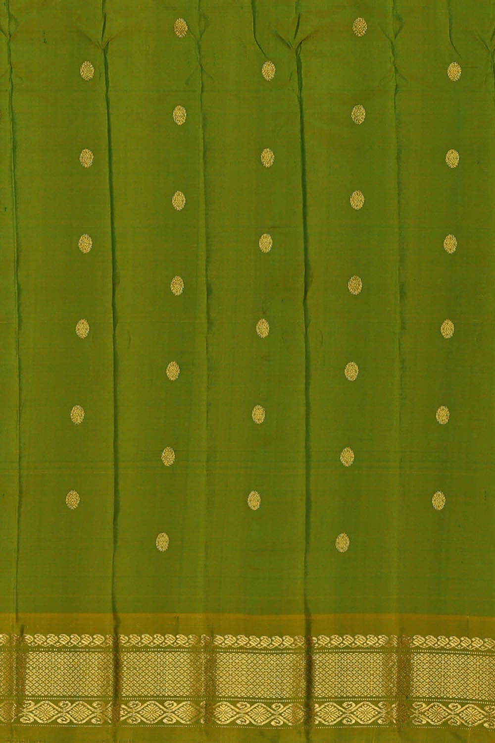Image of Red Gadwal Silk Saree