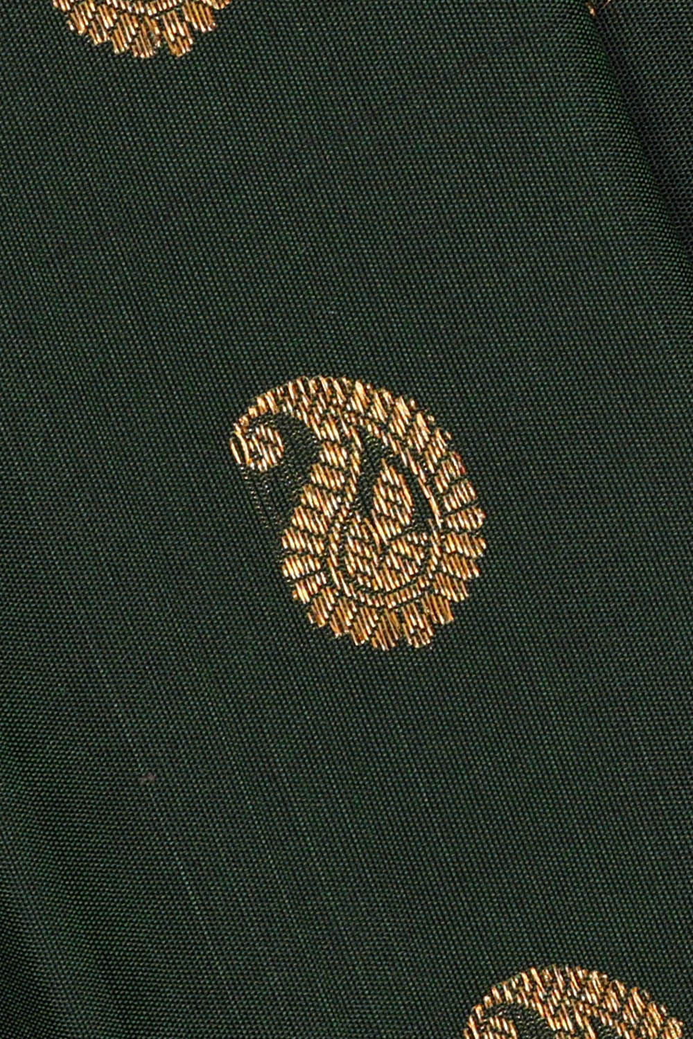 Image of Bottle Green Gadwal Silk Saree