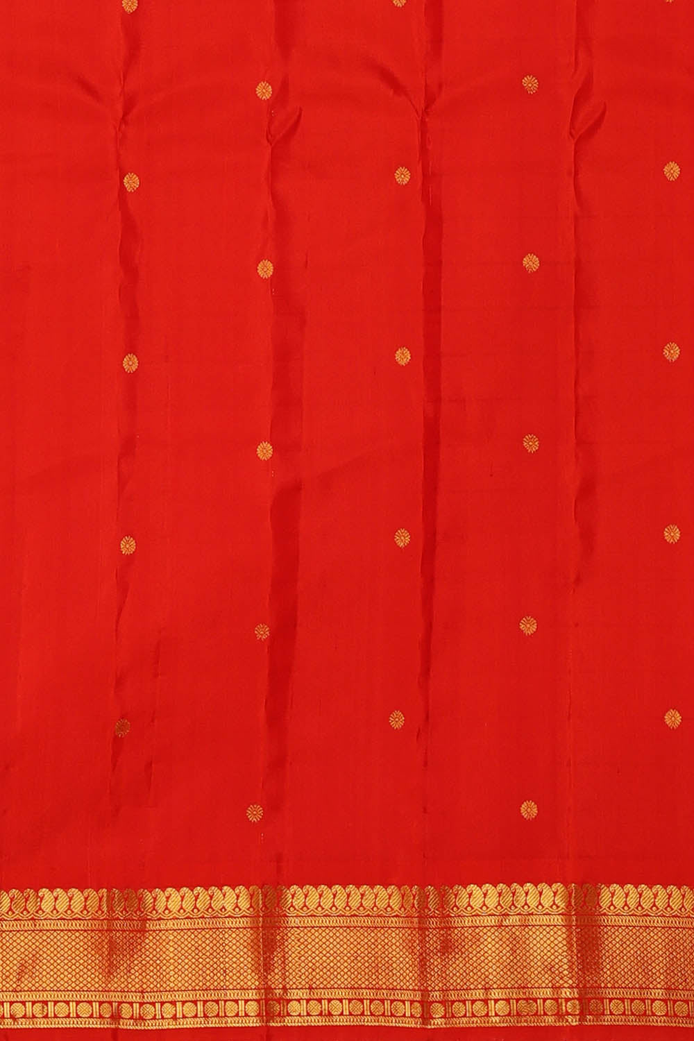Image of Moss-Green Gadwal Silk Saree