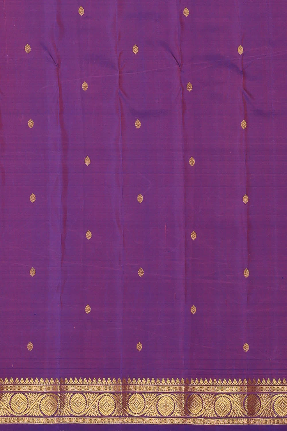 Image of Brown Gadwal Silk Saree