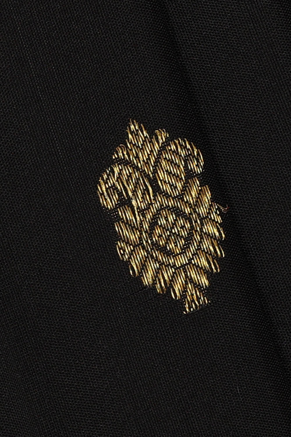 Image of Black Gadwal Silk Saree