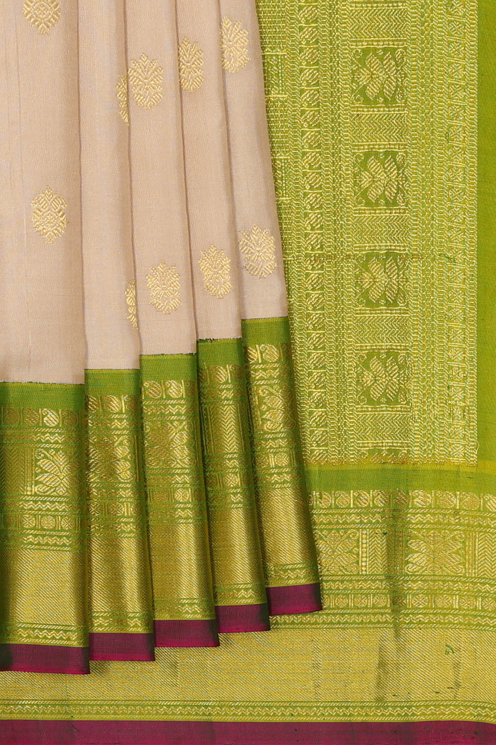 Image of Pink Gadwal Silk Saree