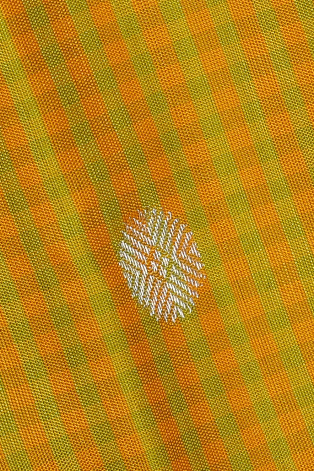 Image of Yellow Gadwal Silk Saree