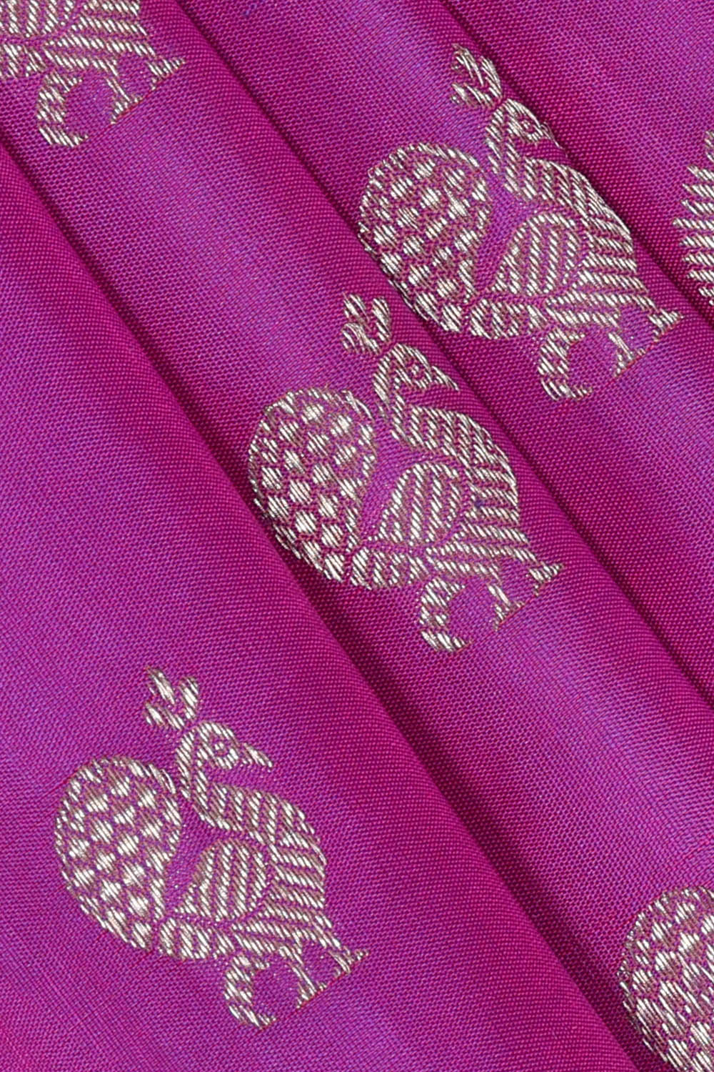 Image of Purple Gadwal Silk Saree