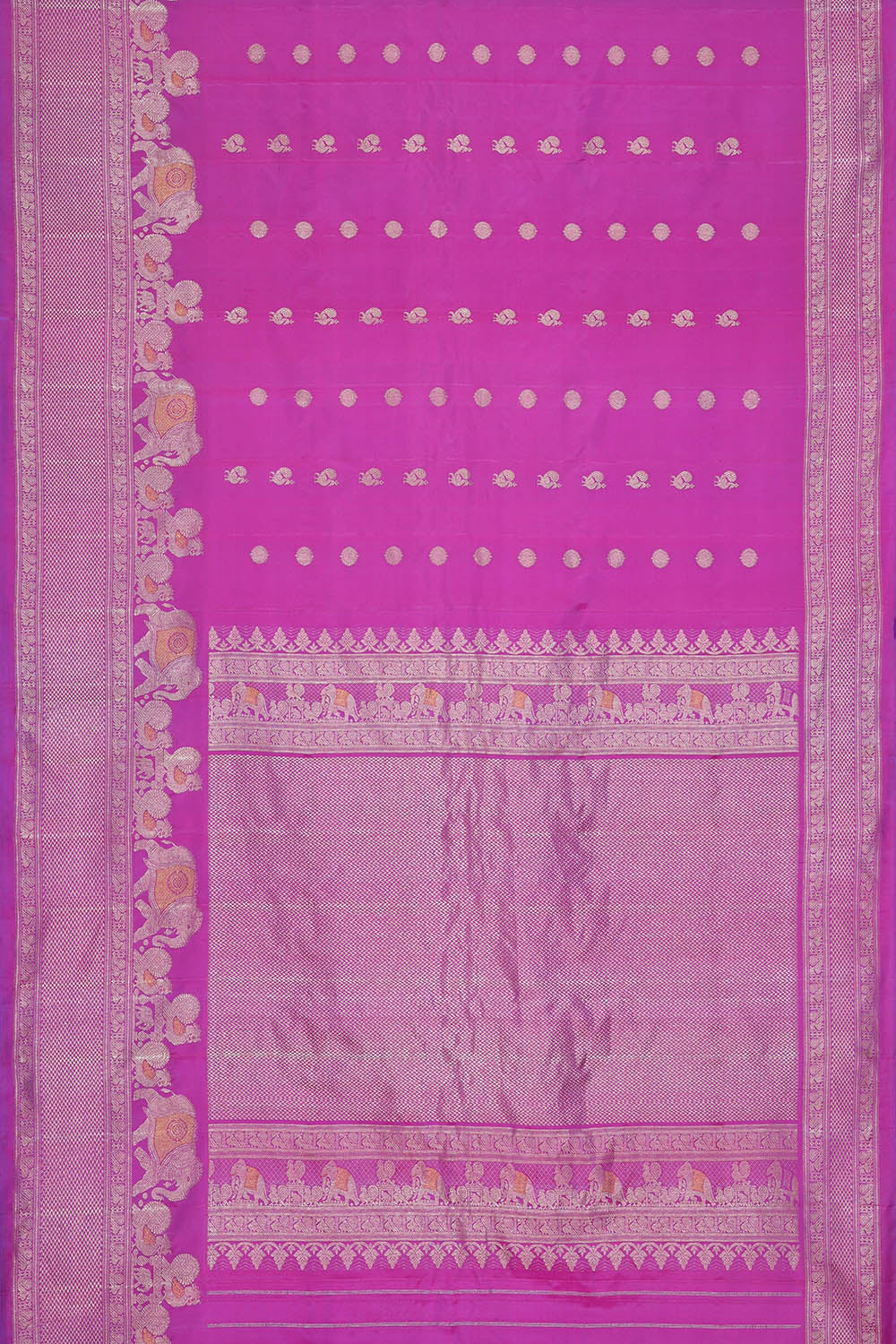 Image of Purple Gadwal Silk Saree