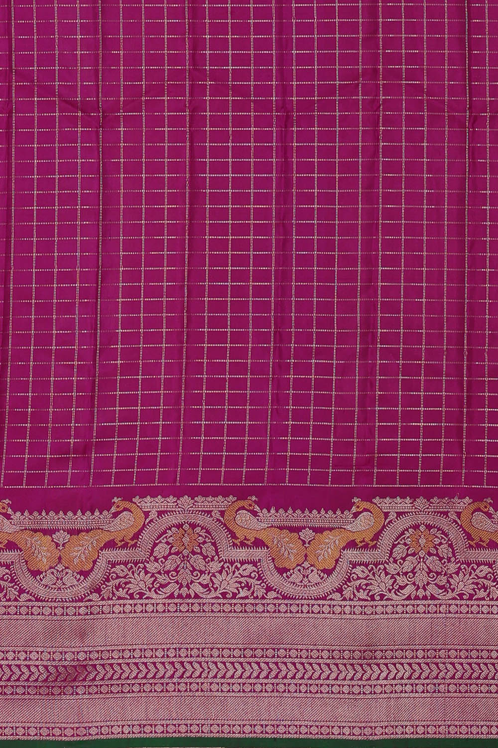 Image of Purple Gadwal Silk Saree