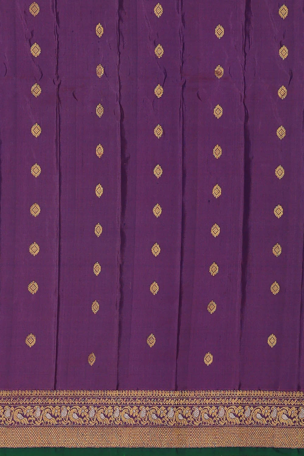 Image of Purple Gadwal Silk Saree