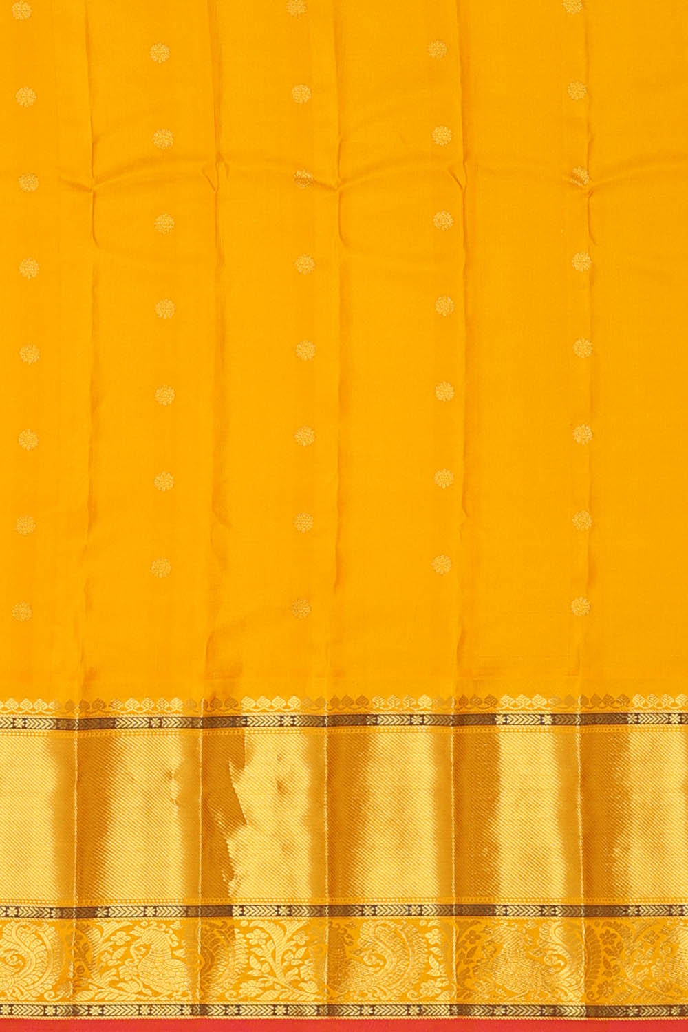 Image of Bottle Green Gadwal Silk Saree