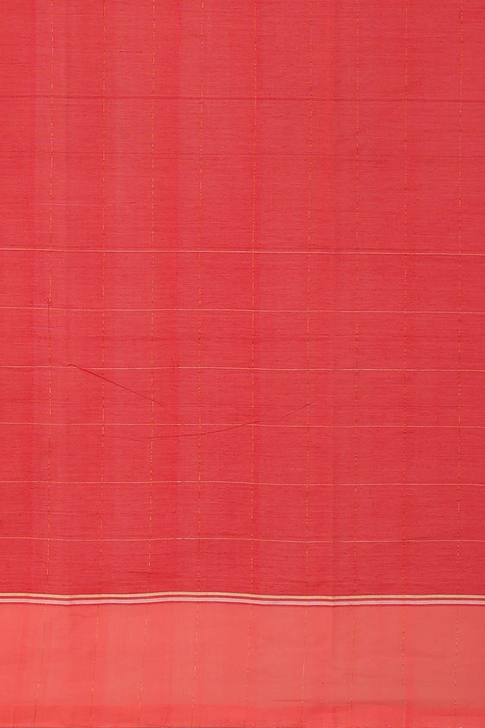 Image of Red Cotton Saree