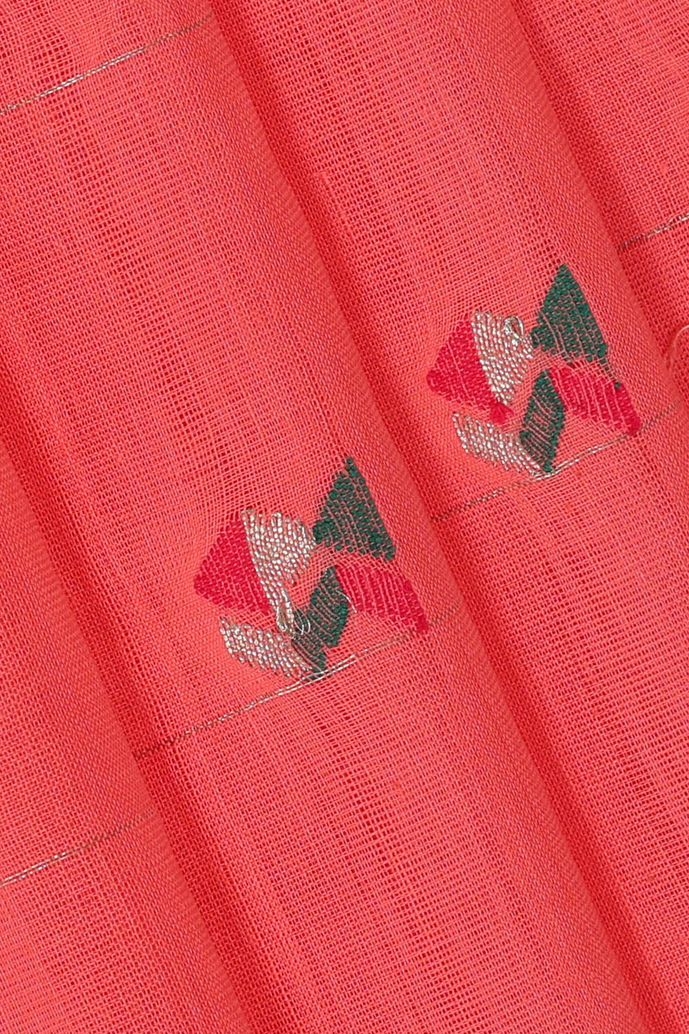 Image of Pink Cotton Saree