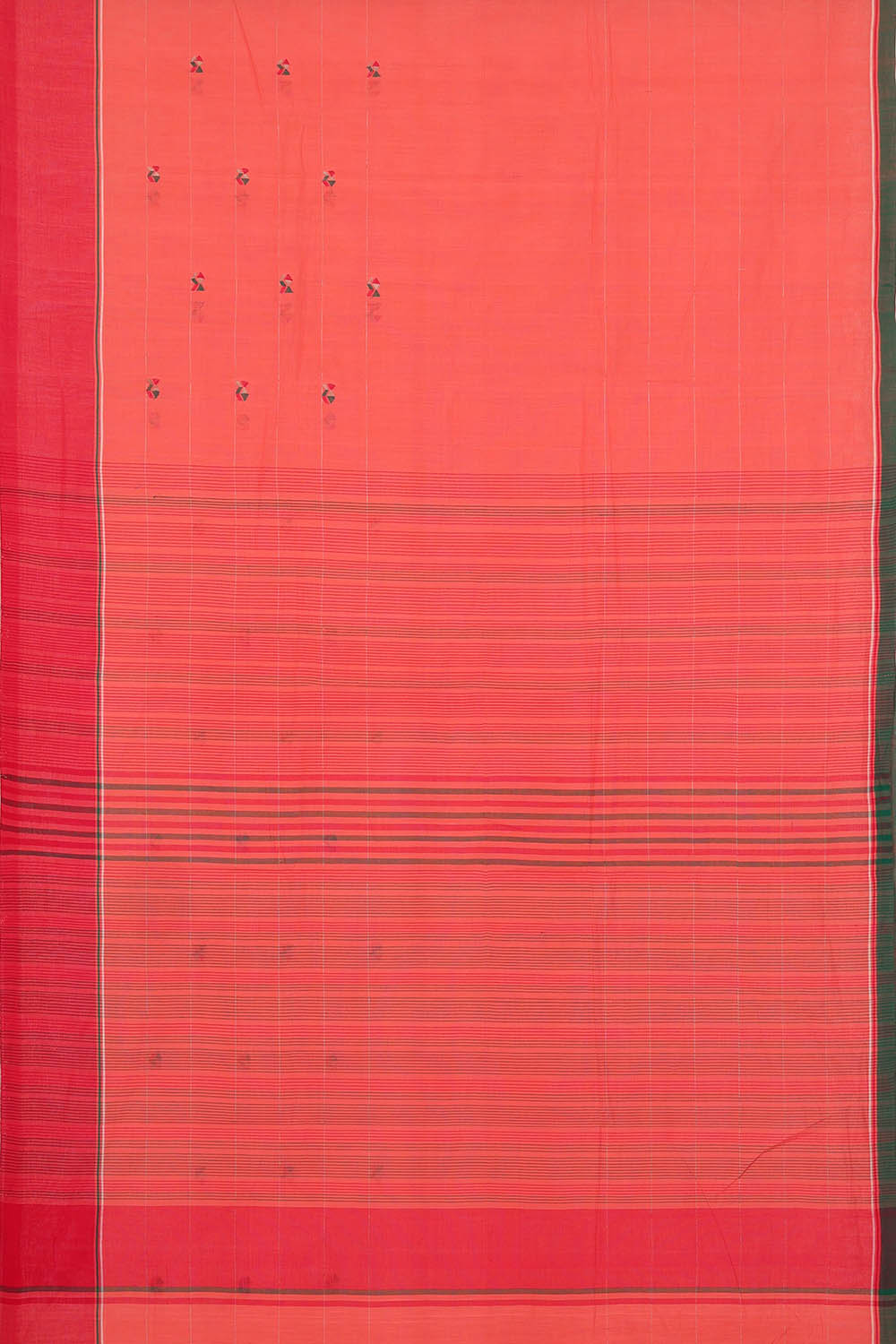 Image of Pink Cotton Saree
