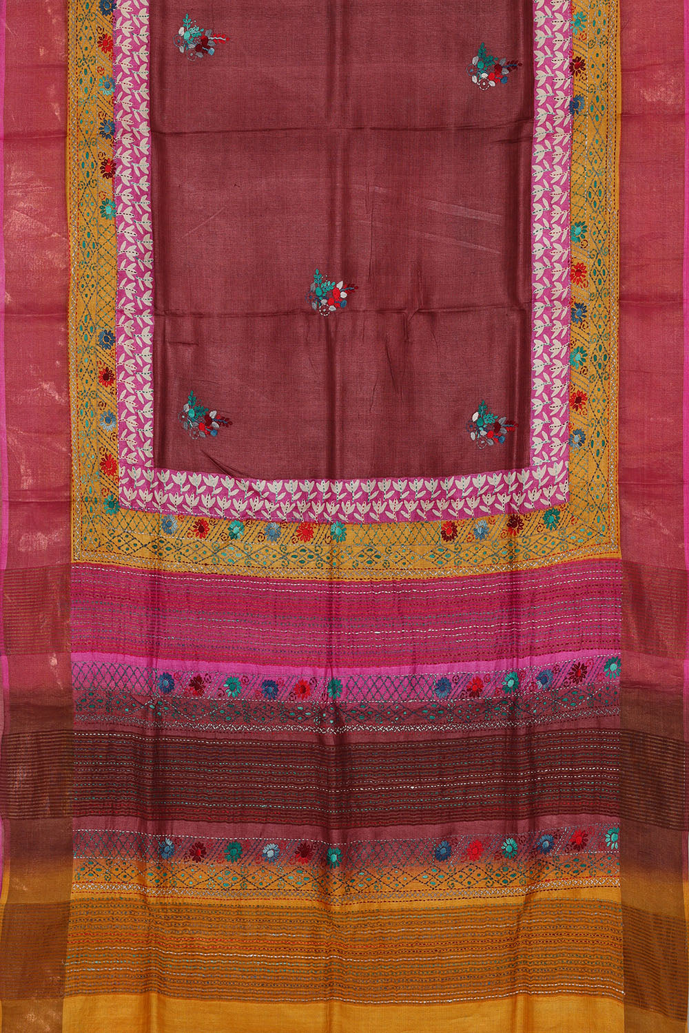 Image of Mauve Embroidery Saree