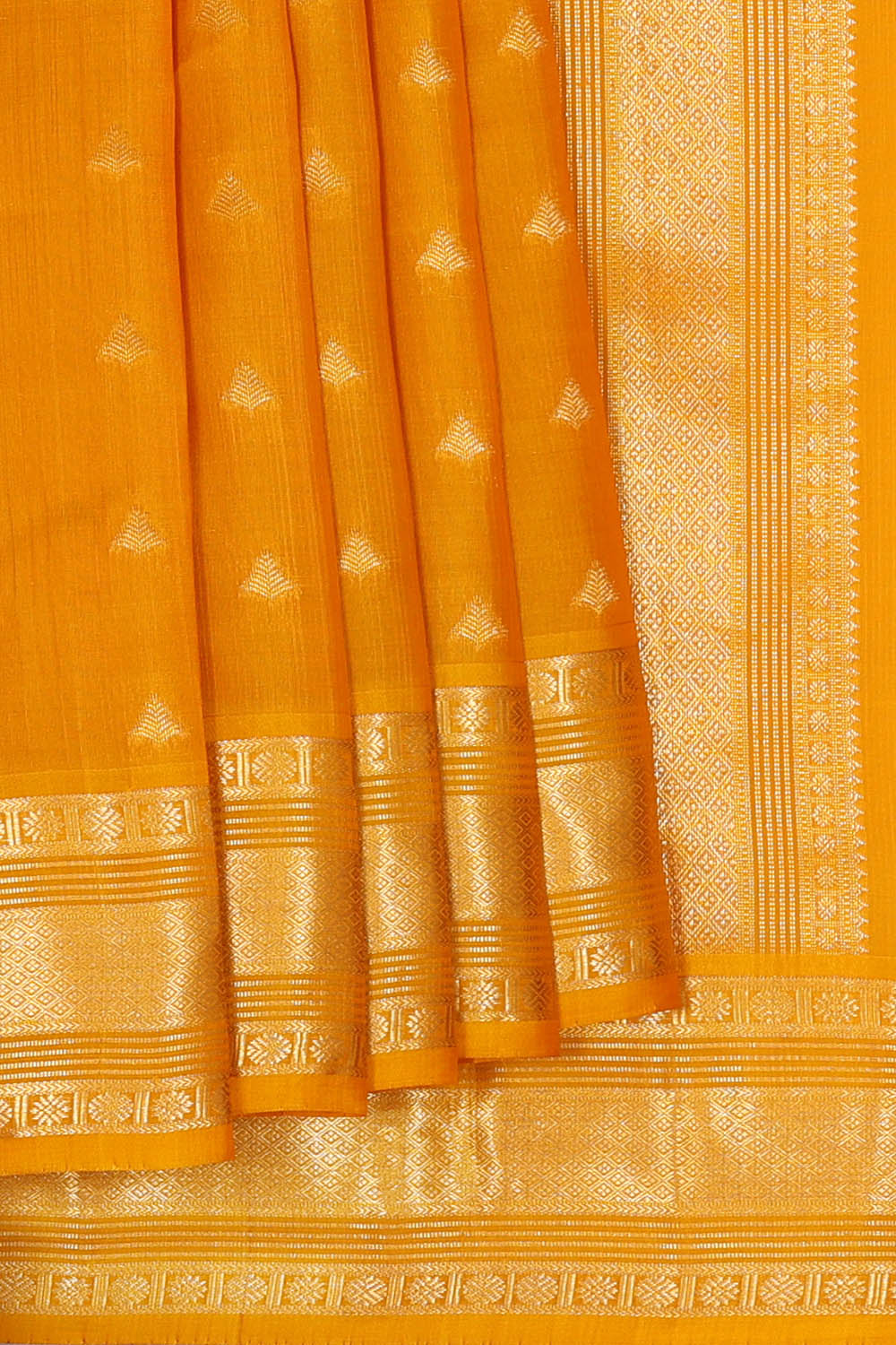 Image of Mustard South Silk Saree